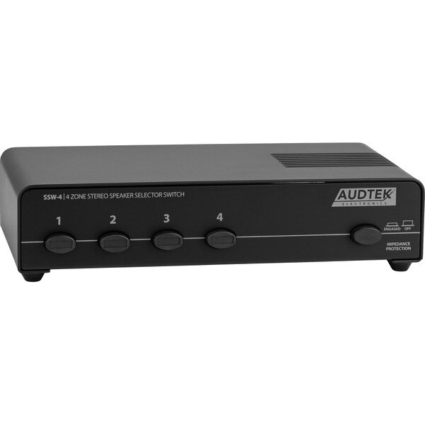 Main product image for Audtek SSW-4 Speaker Selector Switch Impedance Matching 1 In 4 Out300-971